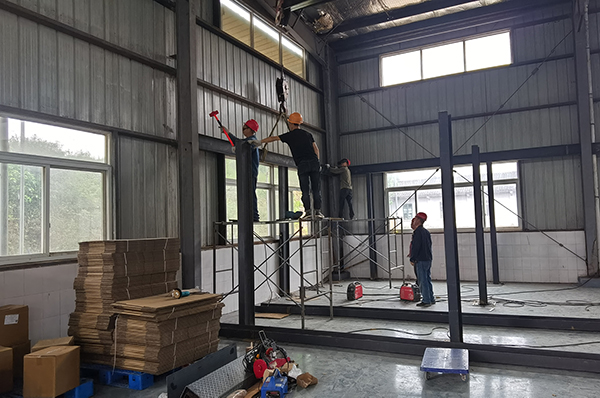 工廠鋼結(jié)構(gòu)廠房裝修搭建施工（新建辦公室）