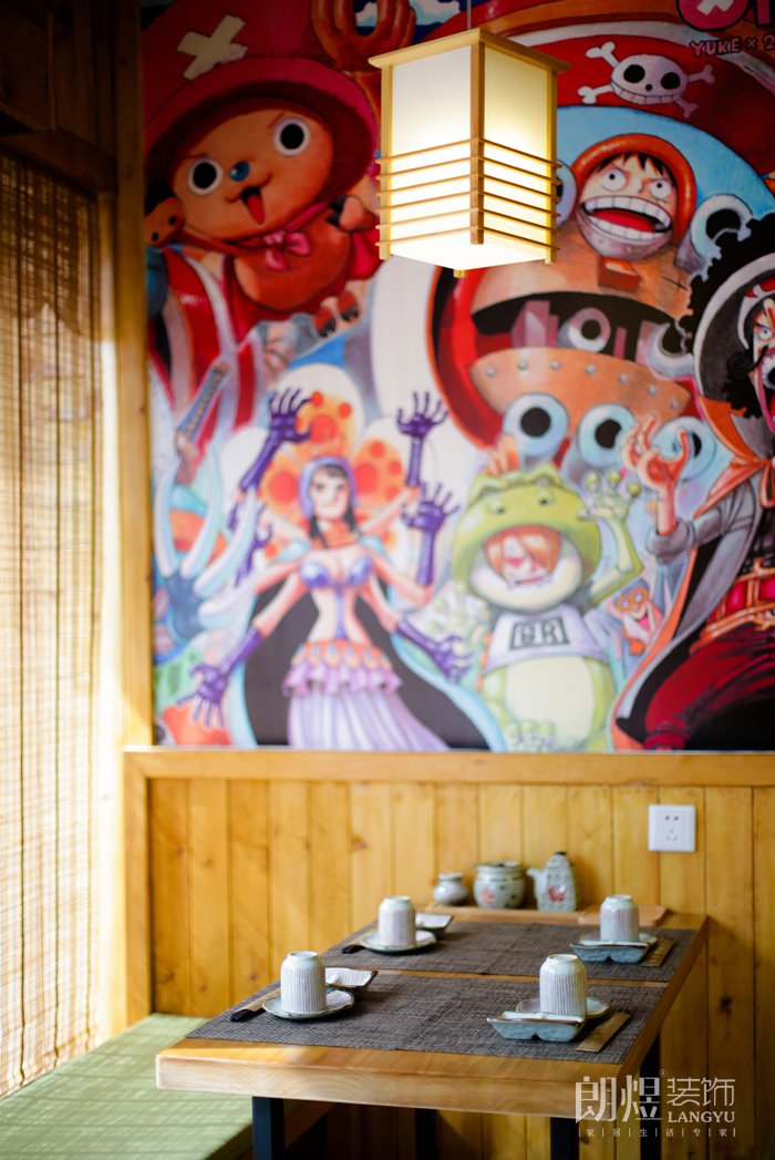 精品喬巴桑日料餐飲店鋪裝修效果圖
