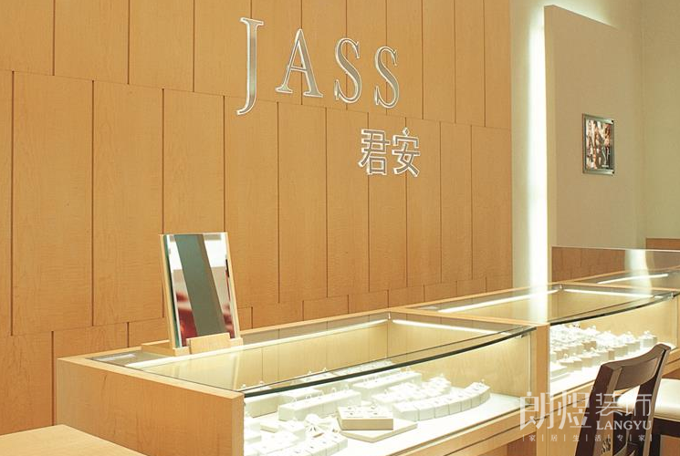 成都君安珠寶店鋪收銀臺(tái)裝修效果圖