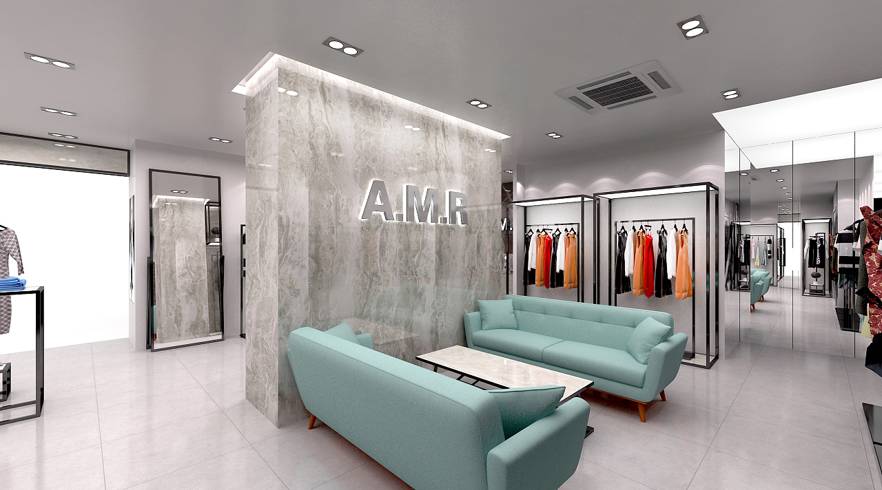 服裝店形象墻效果圖
