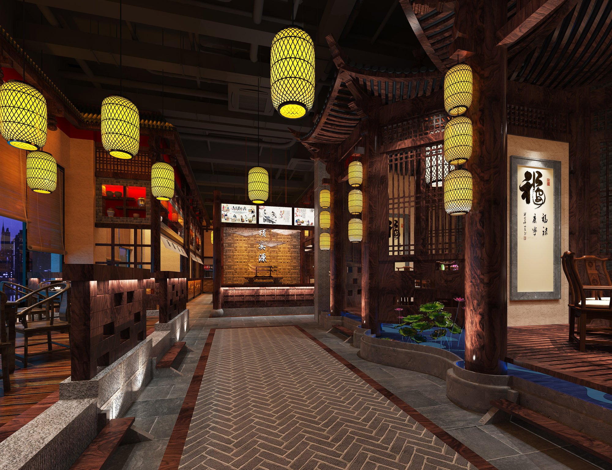 酒陽蒸經(jīng)酒館裝修效果圖