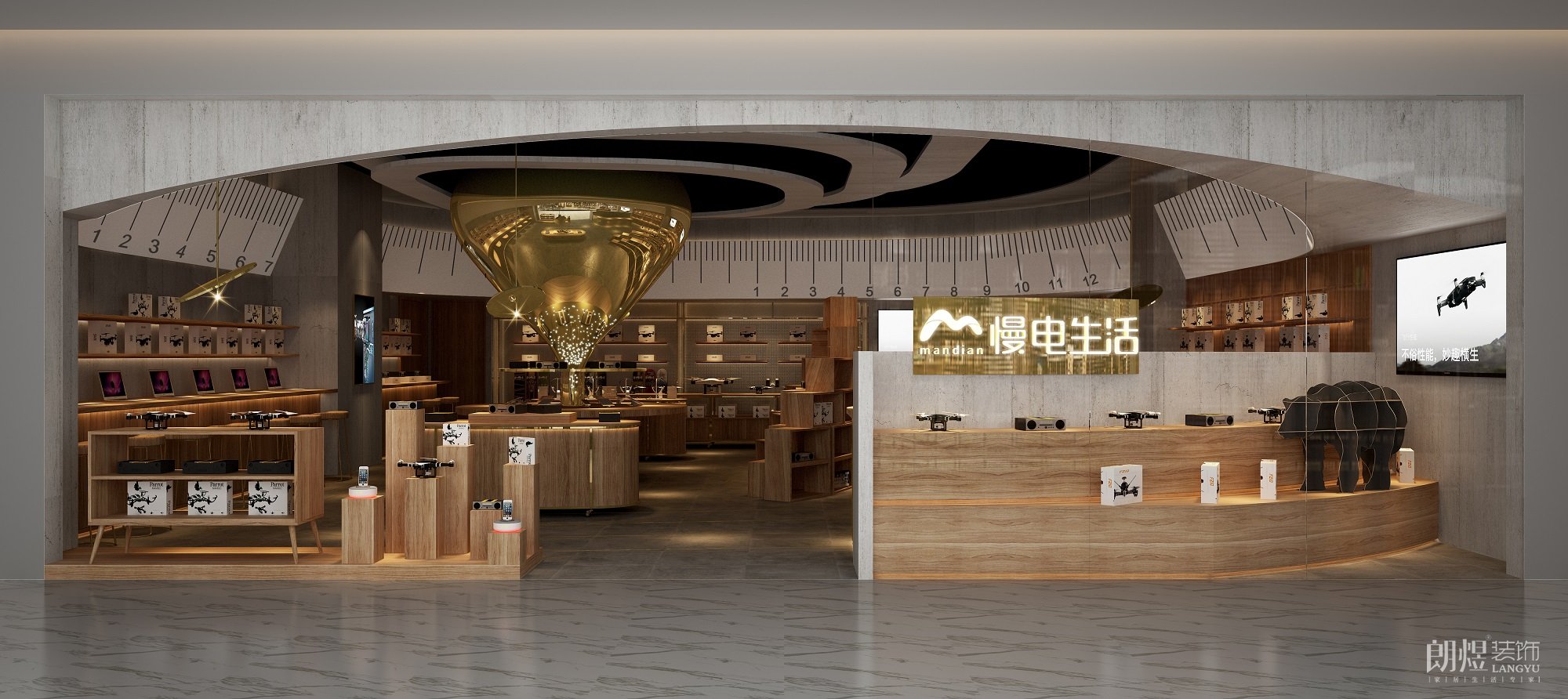 成都3c數(shù)碼體驗(yàn)店門頭效果圖