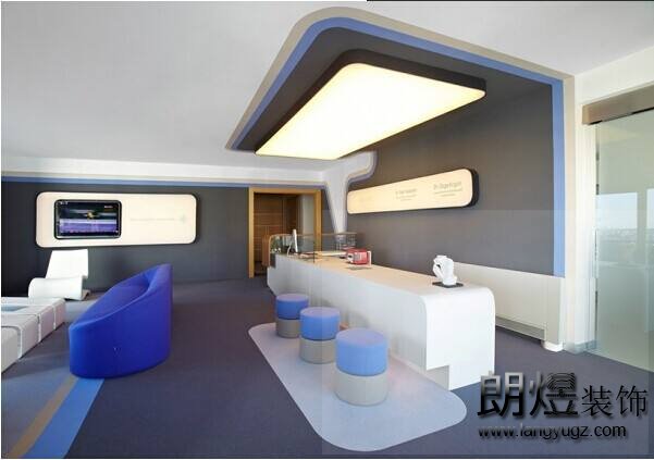 辦公室裝修前臺大廳重點體現(xiàn)