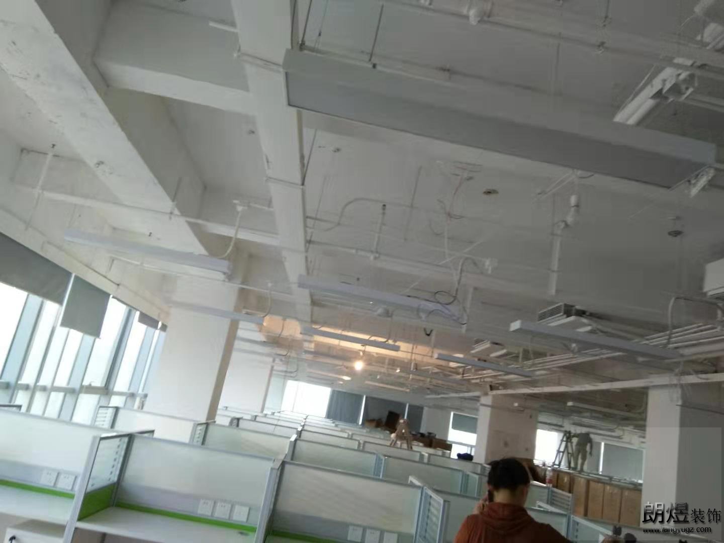 成都作業(yè)幫辦公室裝修工地照片
