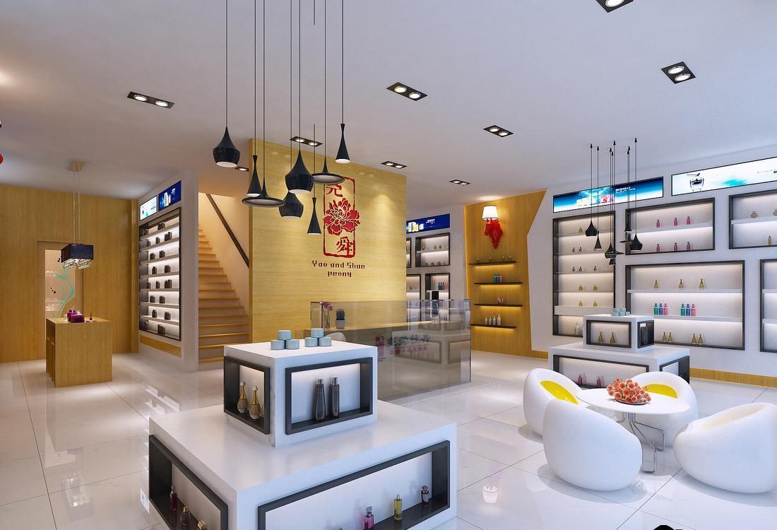 成都化妝品店鋪裝修室內(nèi)效果圖
