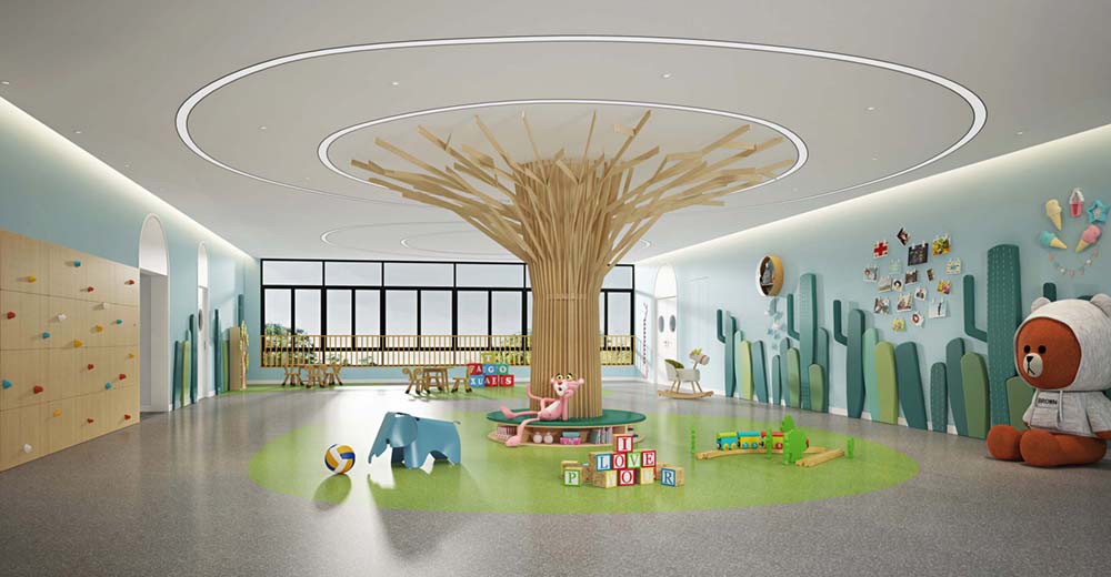 簡潔的幼兒園裝飾效果圖